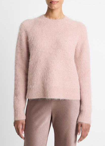 VINCE Women Brushed Alpaca-Blend Crew Neck Sweater in Crew Neck