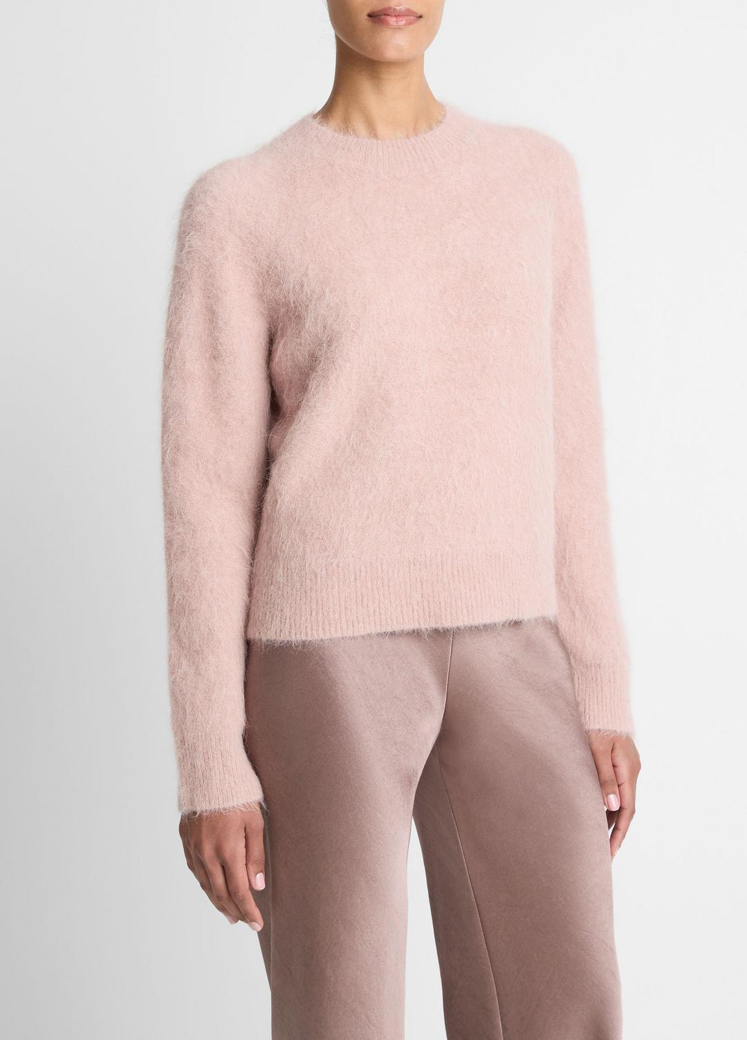 VINCE Women Brushed Alpaca-Blend Crew Neck Sweater in Crew Neck