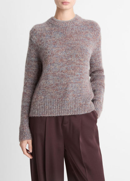 VINCE Women Marled Crew Neck Sweater in Crew Neck