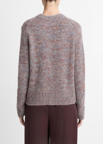 VINCE Women Marled Crew Neck Sweater in Crew Neck