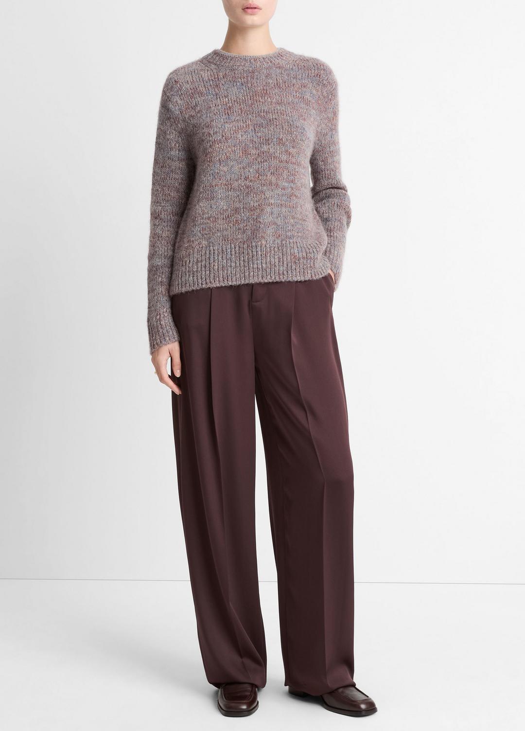 VINCE Women Marled Crew Neck Sweater in Crew Neck