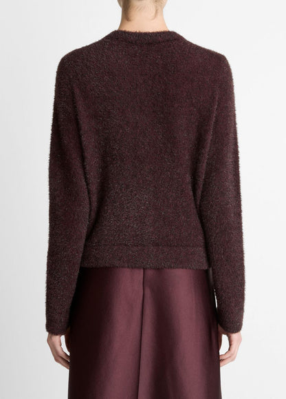 VINCE Women Metallic Eyelash Cardigan in Cardigans
