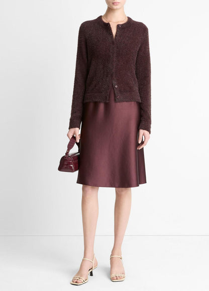 VINCE Women Metallic Eyelash Cardigan in Cardigans