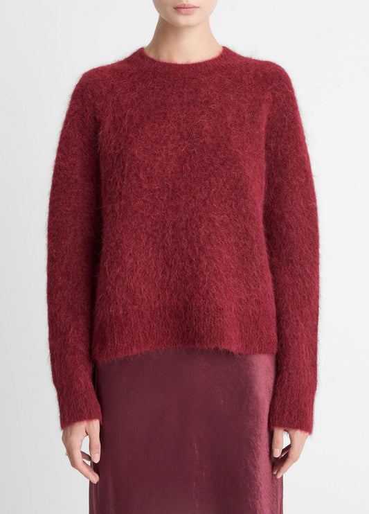 VINCE Women Brushed Alpaca-Blend Crew Neck Sweater in Crew Neck