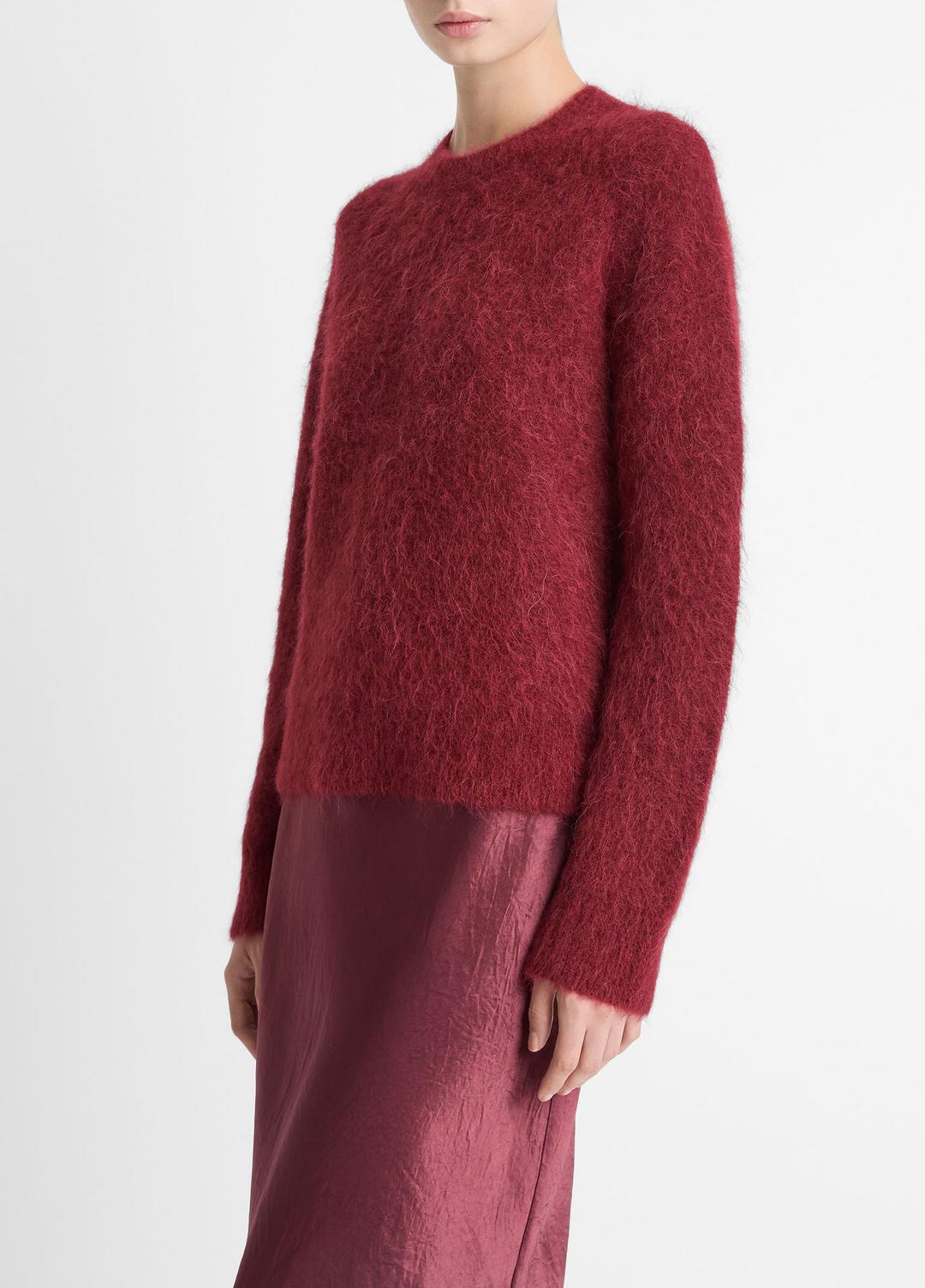 VINCE Women Brushed Alpaca-Blend Crew Neck Sweater in Crew Neck