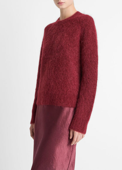 VINCE Women Brushed Alpaca-Blend Crew Neck Sweater in Crew Neck