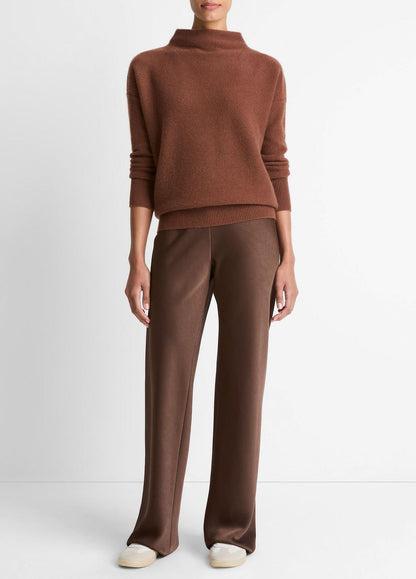 VINCE Women Plush Cashmere Funnel-Neck Sweater in Turtleneck