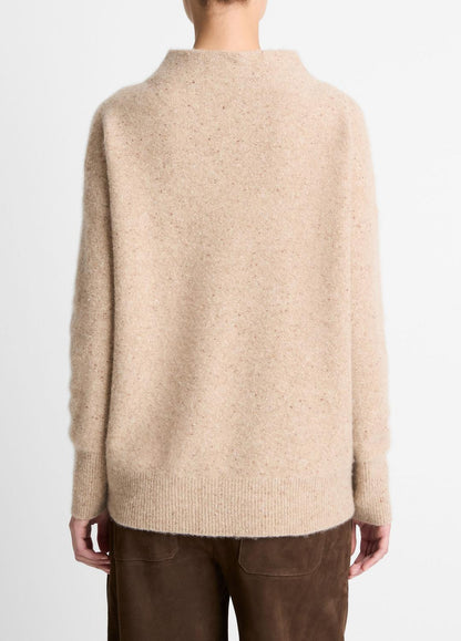 VINCE Women Donegal Cashmere Funnel-Neck Sweater in Turtleneck