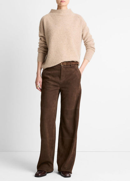 VINCE Women Donegal Cashmere Funnel-Neck Sweater in Turtleneck