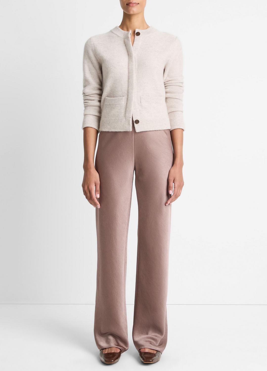 VINCE Women Plush Cashmere Shrunken Cardigan in Cardigans