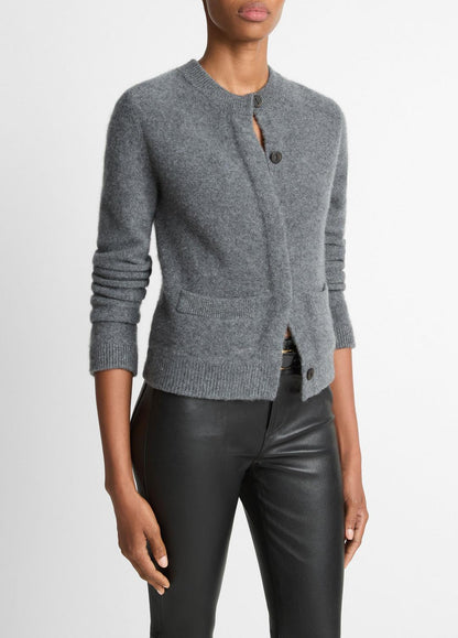 VINCE Women Plush Cashmere Shrunken Cardigan in Cardigans