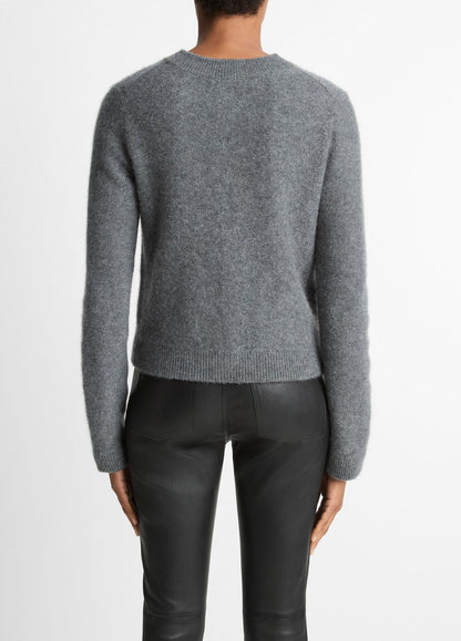 VINCE Women Plush Cashmere Shrunken Cardigan in Cardigans