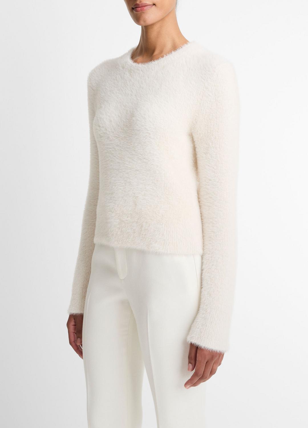 VINCE Women Eyelash Crew Neck Sweater in Crew Neck