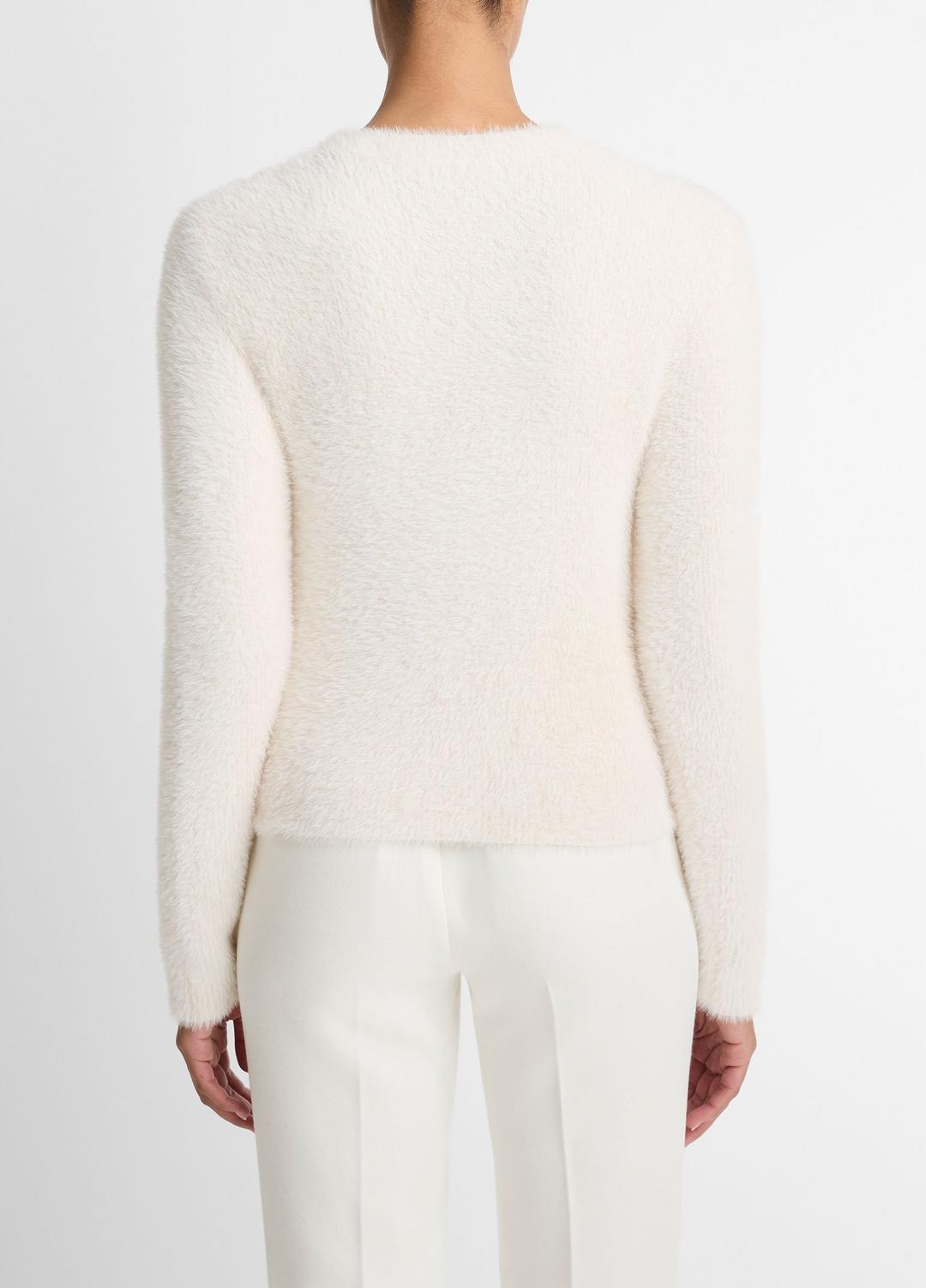 VINCE Women Eyelash Crew Neck Sweater in Crew Neck