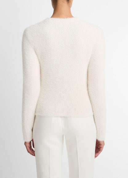 VINCE Women Eyelash Crew Neck Sweater in Crew Neck