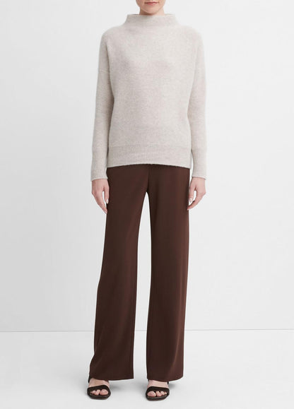 VINCE Women Plush Cashmere Funnel-Neck Sweater in Turtleneck