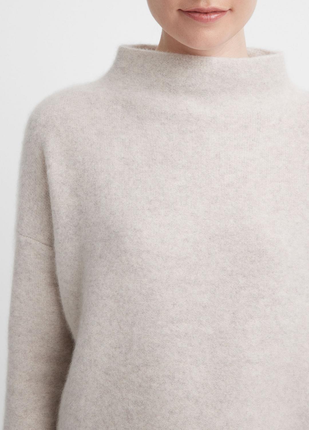 VINCE Women Plush Cashmere Funnel-Neck Sweater in Turtleneck