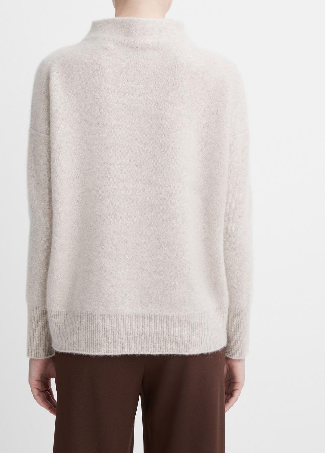 VINCE Women Plush Cashmere Funnel-Neck Sweater in Turtleneck