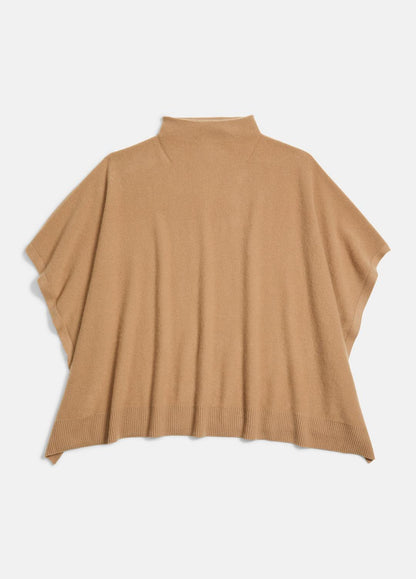 VINCE Women Merino Wool-Cashmere Funnel-Neck Poncho in Accessories