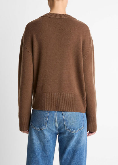 VINCE Women Wool-Cashmere V-Neck Sweater in V-Neck