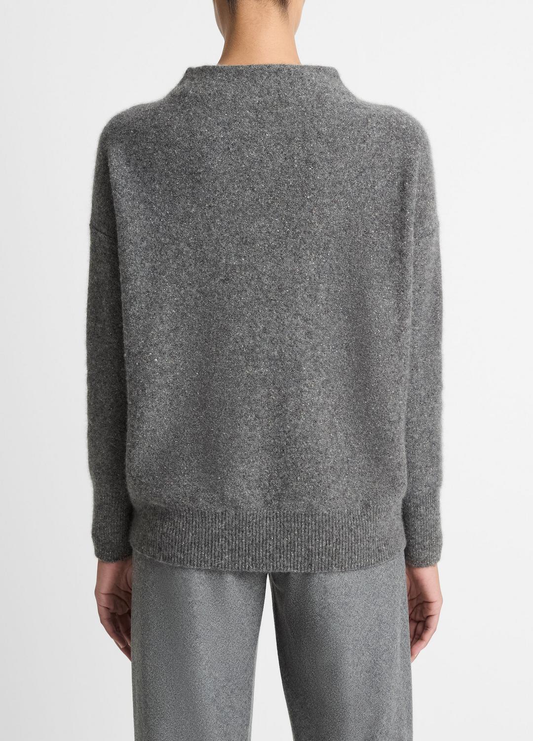 VINCE Women Donegal Cashmere Funnel-Neck Sweater in Turtleneck