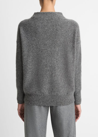 VINCE Women Donegal Cashmere Funnel-Neck Sweater in Turtleneck
