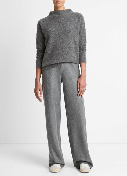 VINCE Women Donegal Cashmere Funnel-Neck Sweater in Turtleneck