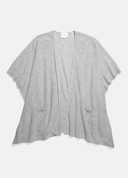 VINCE Women Tipped Jersey-Knit Cashmere Cape in Sweaters