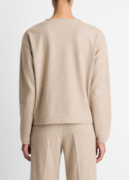VINCE Women Italian Wool-Blend Lounge Pullover in Sweatshirts & Hoodies