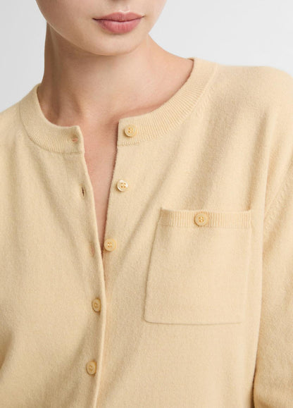 VINCE Women Wool & Cashmere-Blend Pocket Cardigan in Cardigans