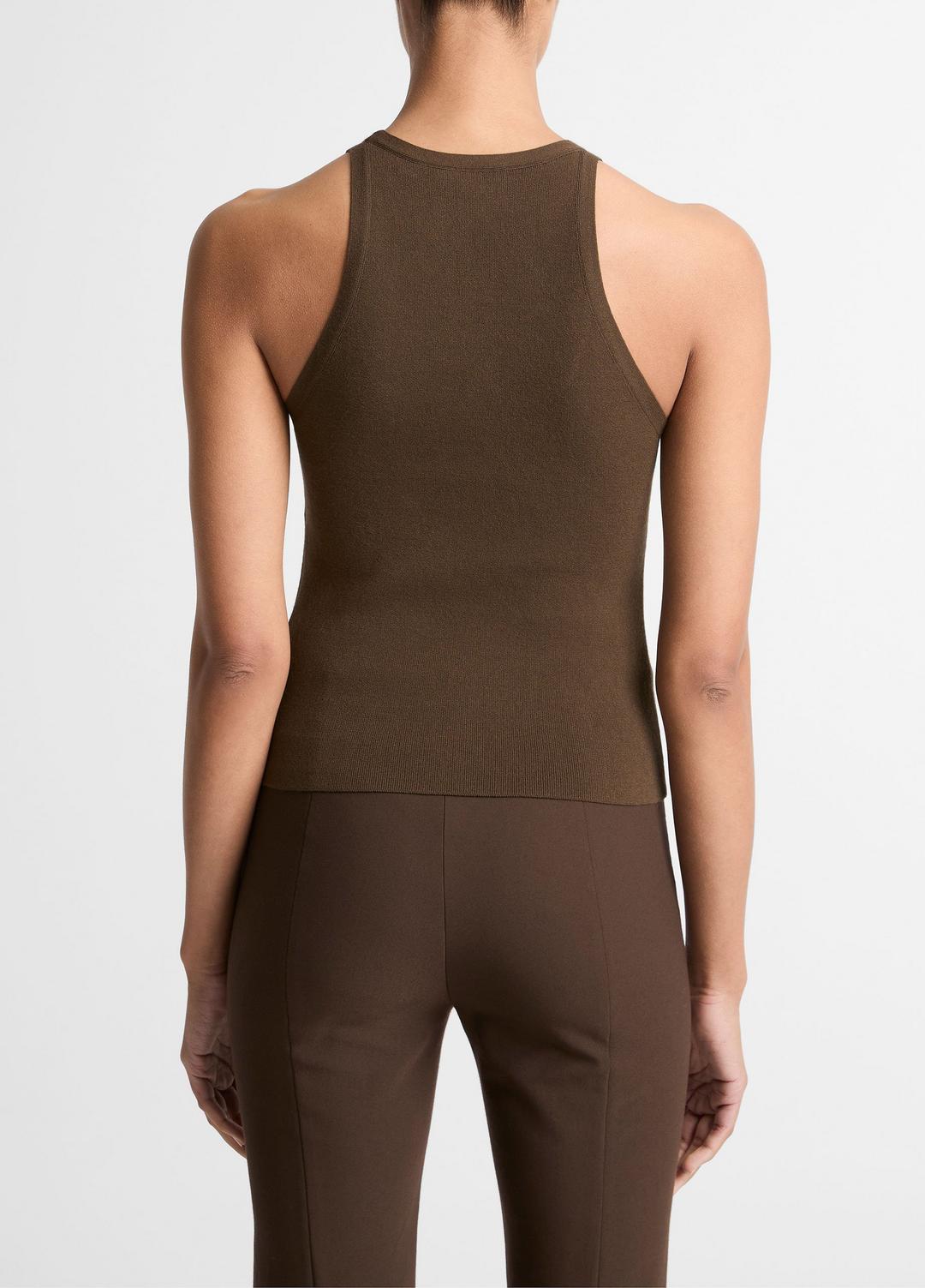 VINCE Women Milano-Stitch Scoop-Neck Sweater Tank in Tank Tops