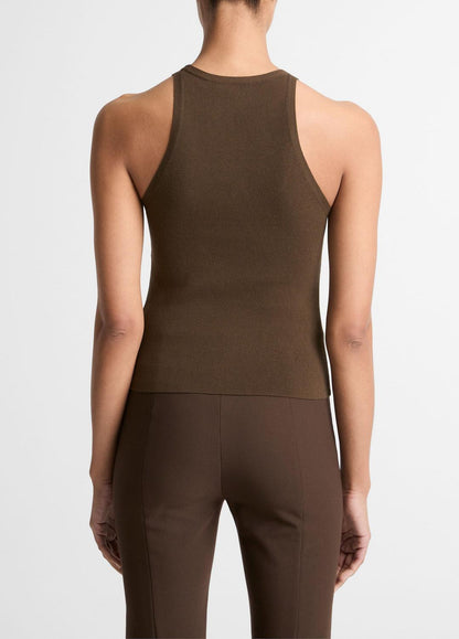 VINCE Women Milano-Stitch Scoop-Neck Sweater Tank in Tank Tops