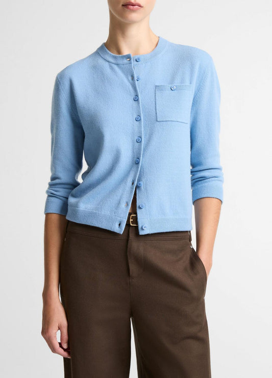 VINCE Women Wool & Cashmere-Blend Pocket Cardigan in Cardigans