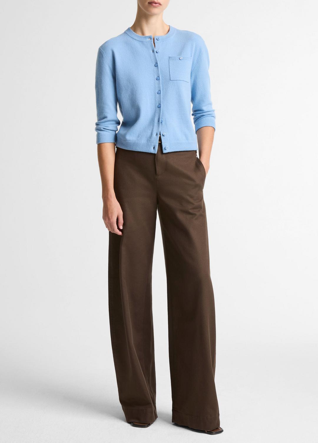 VINCE Women Wool & Cashmere-Blend Pocket Cardigan in Cardigans