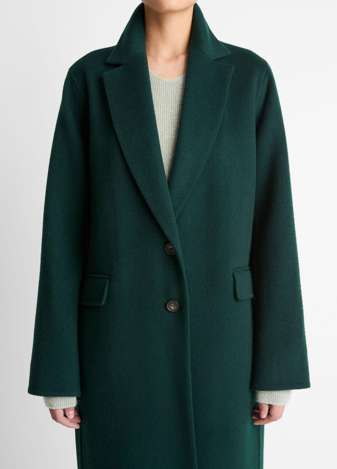 VINCE Women Wool-Blend Single-Breasted Coat in Coats