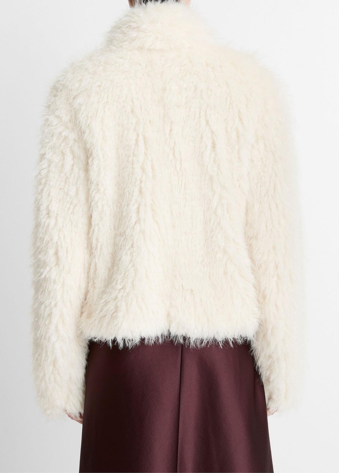 VINCE Women Shaggy Faux-Fur Jacket in Jackets