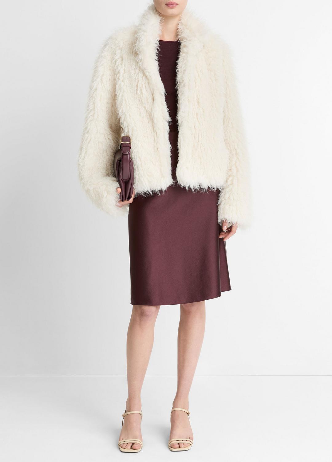 VINCE Women Shaggy Faux-Fur Jacket in Jackets