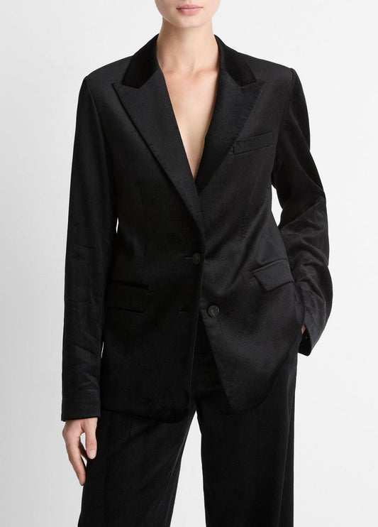 VINCE Women Italian Velvet Blazer in Blazers