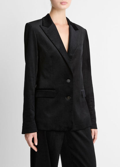 VINCE Women Italian Velvet Blazer in Blazers