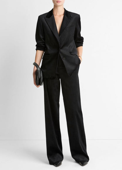 VINCE Women Italian Velvet Blazer in Blazers