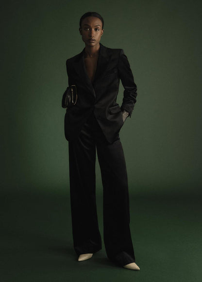 VINCE Women Italian Velvet Blazer in Blazers