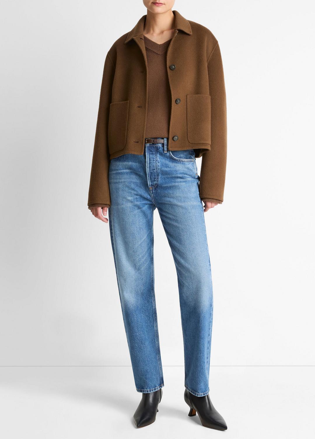 VINCE Women Wool & Cashmere-Blend Short Jacket in Jackets