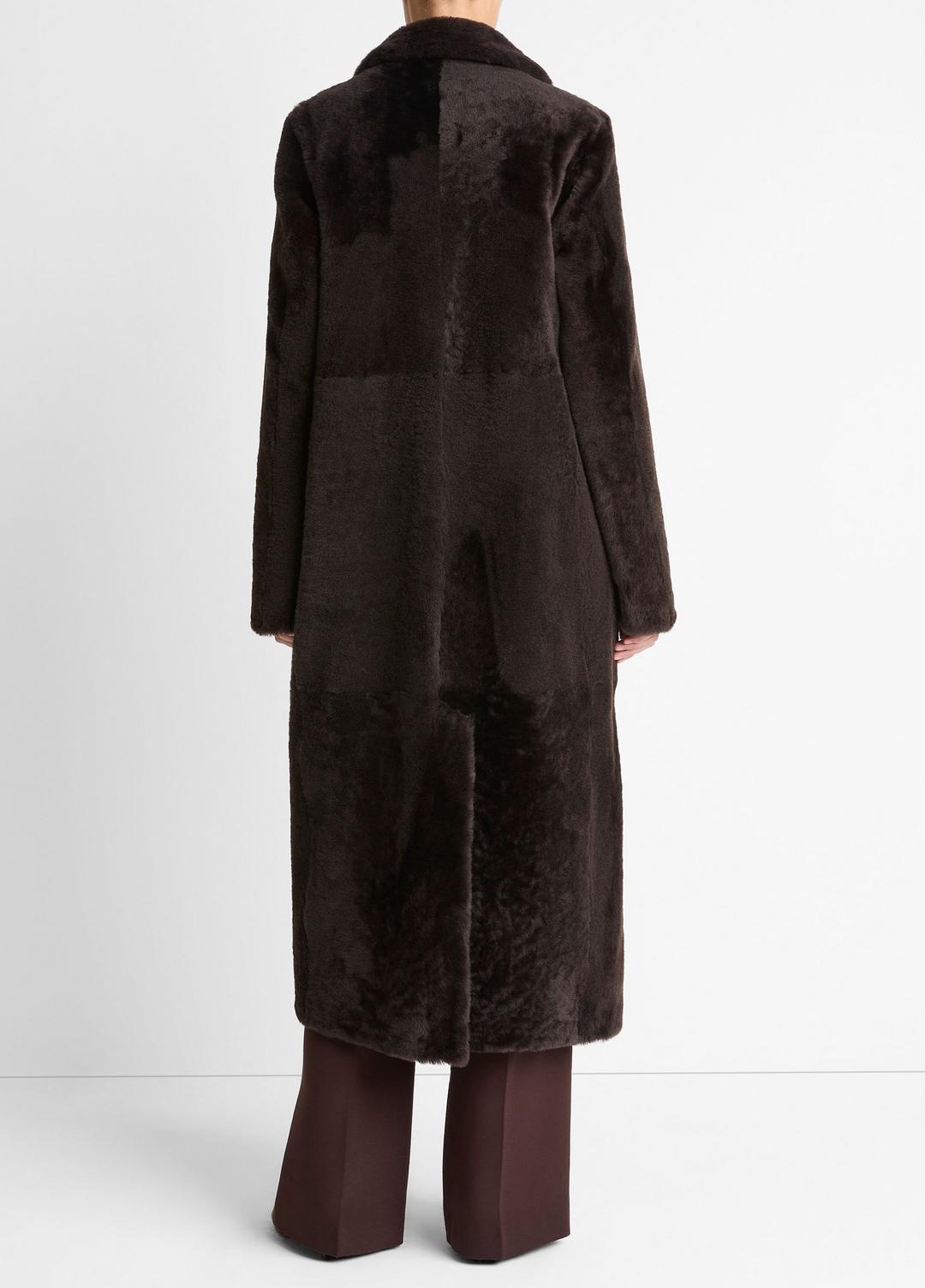 VINCE Women Shearling Long Coat in Coats