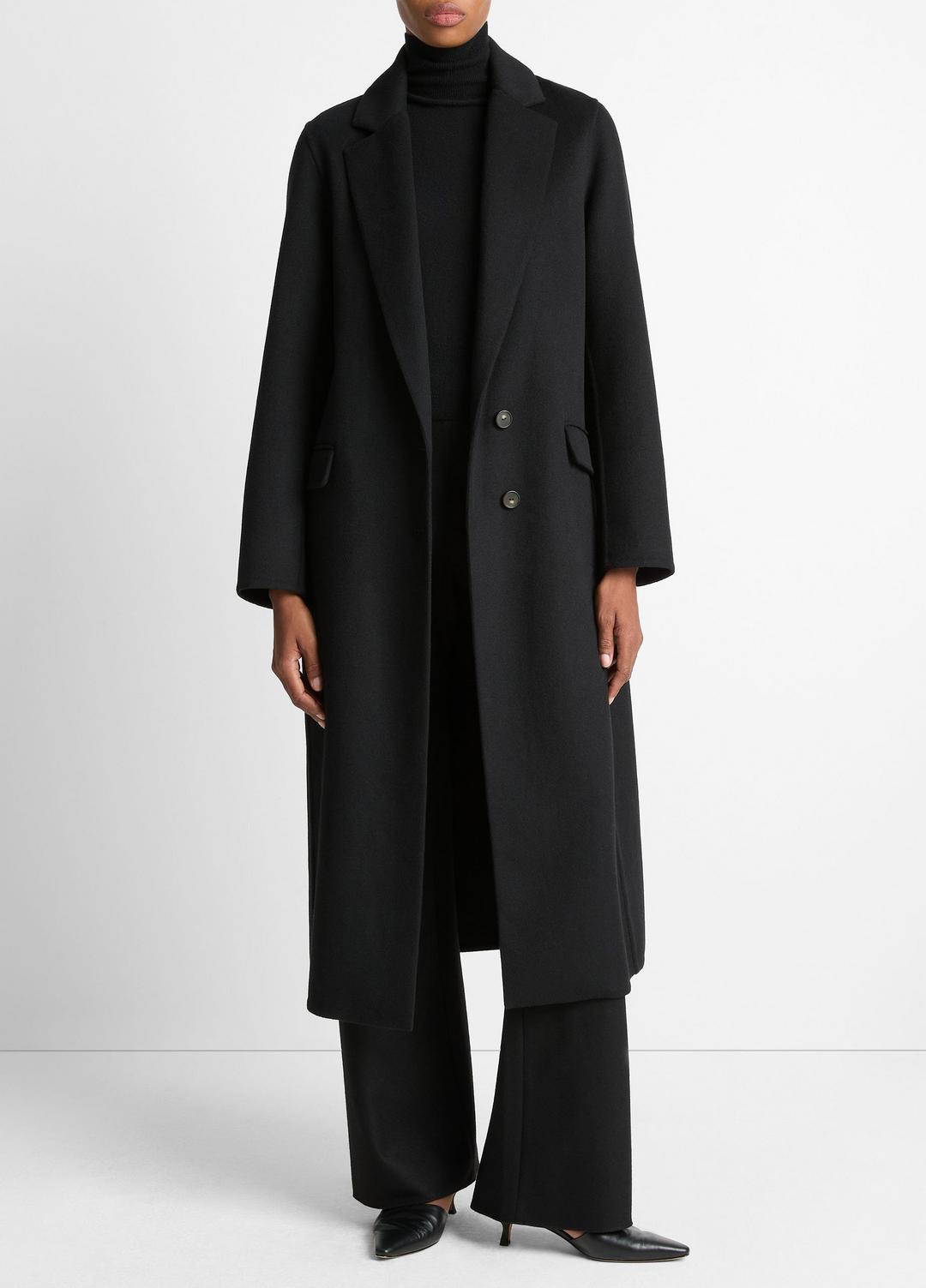 VINCE Women Wool-Blend Single-Breasted Coat in Coats