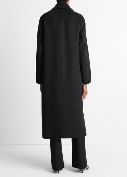 VINCE Women Wool-Blend Single-Breasted Coat in Coats