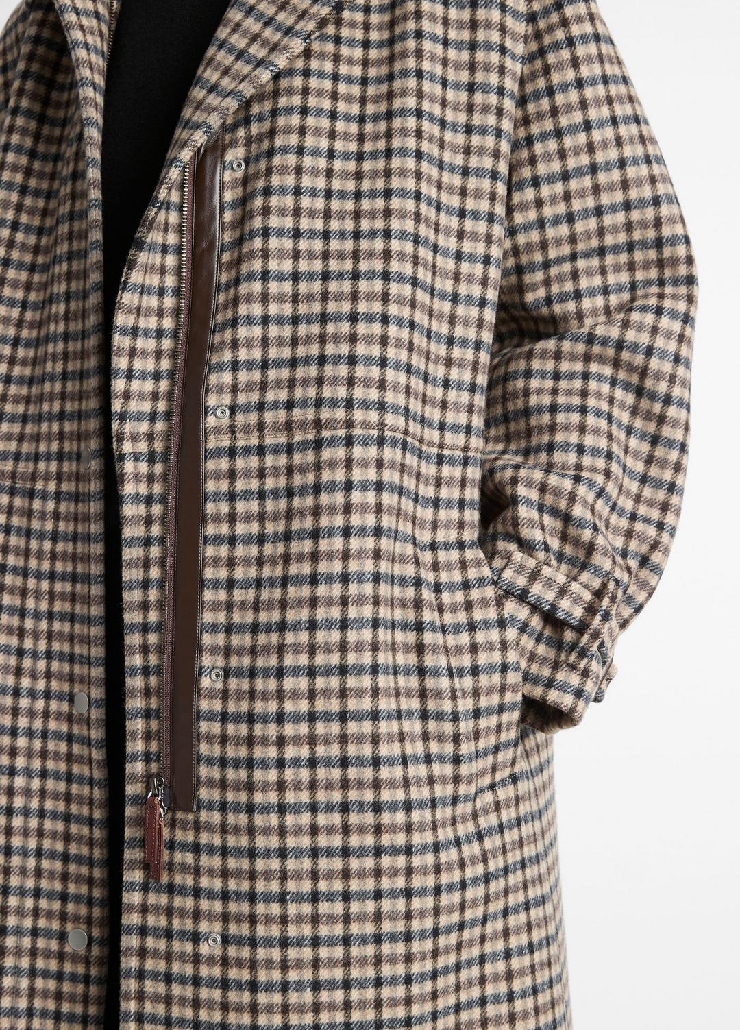 VINCE Women Plaid Car Coat in Coats