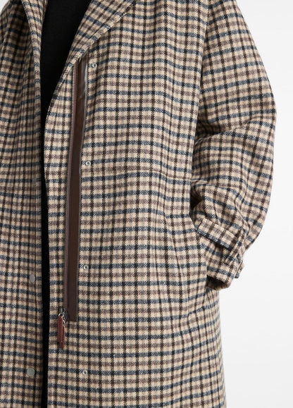 VINCE Women Plaid Car Coat in Coats