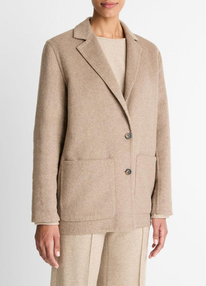 VINCE Women Double-Face Wool & Cashmere-Blend Blazer in Blazers
