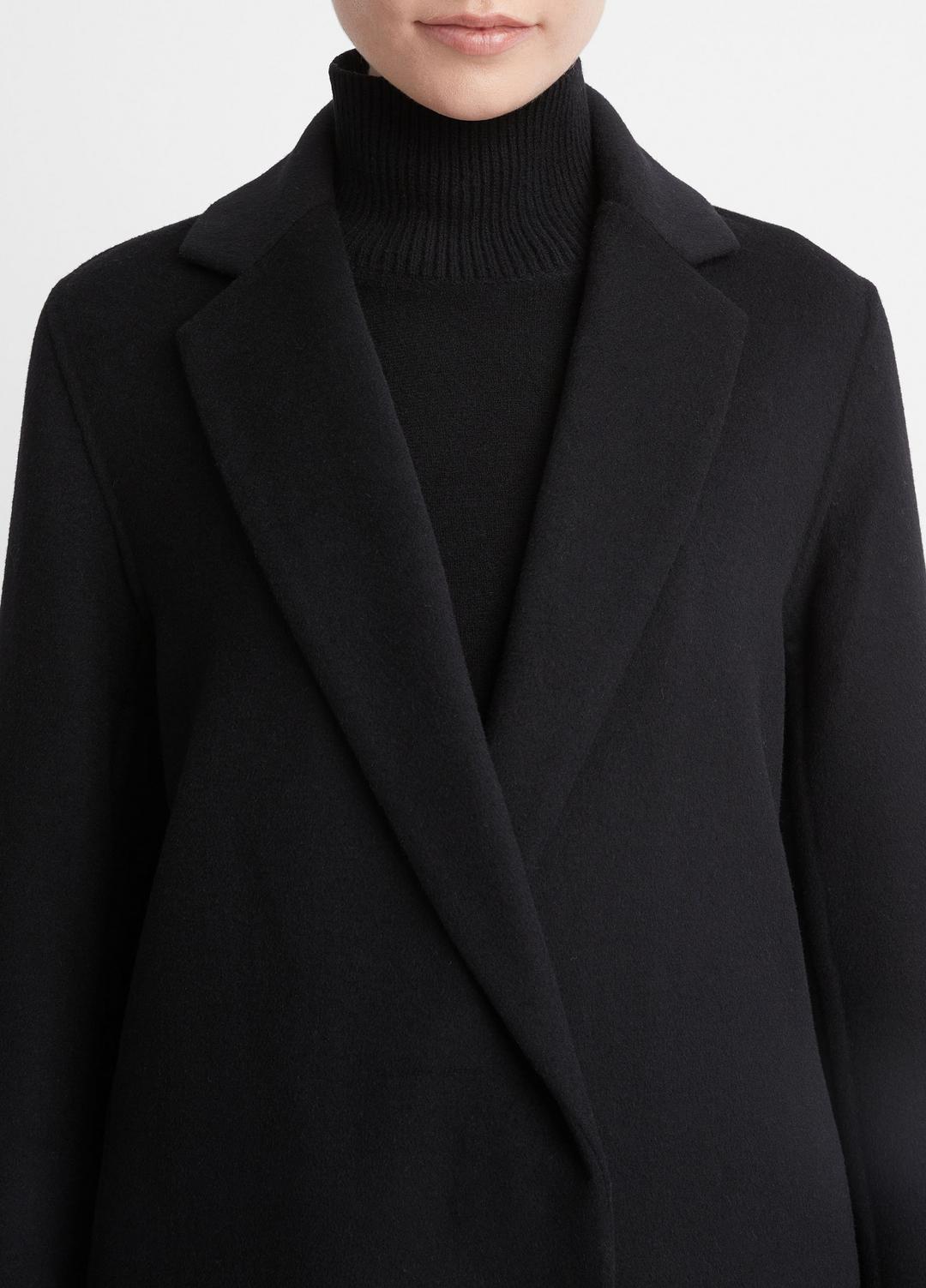 VINCE Women Classic Wool-Blend Straight Coat in Coats