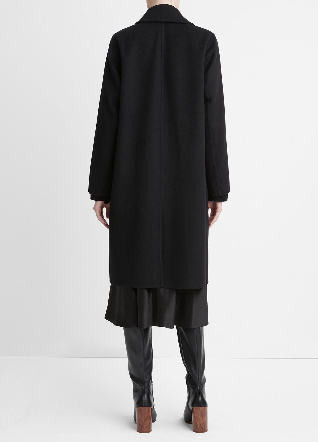 VINCE Women Classic Wool-Blend Straight Coat in Coats